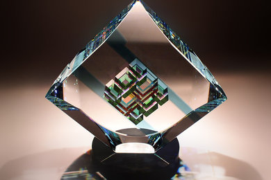 Aquarius Fine Art Glass Art Sculpture by glass artist Jack Storms
