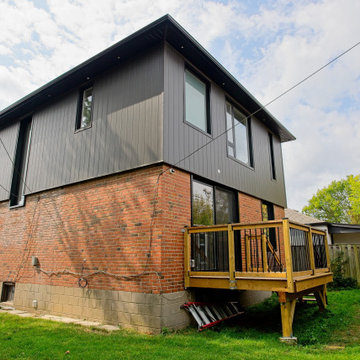 Rear Exterior with Second-Storey Addition and Deck | Scarborough
