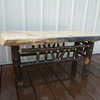 Rustic Pine and Hickory Live Edge Bench