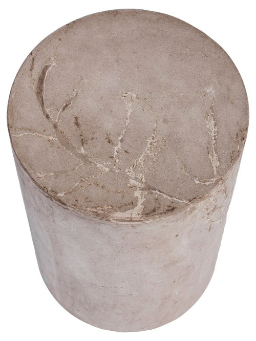 Mcguire Designs Mcguire Furniture Tall Round Concrete Stool 975 Outdoor Side Tables