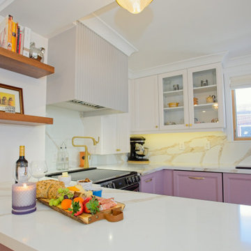 East York Bungalow Dark Lilac Custom Home