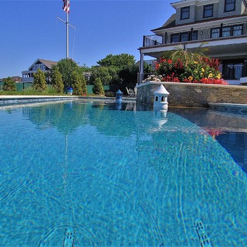 Jersey Shore Swimming Pool with Bay View