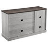 LIVILAND 48 in. TV Stand Media Console for TV up to 53 in. - Off White