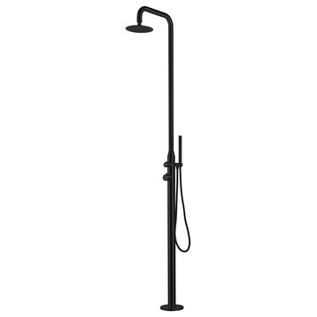 HEATGENE Outdoor Shower with Body Jets and Handheld Shower Head for Outside/Pool