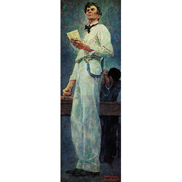 "Lincoln for the Defense" Print on Canvas by Norman Rockwell