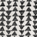 JONATHAN Y - Aisha Moroccan Triangle Geometric Area Rug, Cream/Black, 2'x8' - Inspired by vintage Moroccan tribal rugs, our modern version is power-loomed with a short pile. Rows of triangle symbols are woven in black on a field of ivory; the mingled threads recall traditional handwoven rugs. Add some Bohemian style to your home with this easy-care rug.