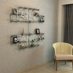 MERIDIAN WALL-MOUNTED GLASS SHELF - Furniture