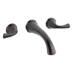Delta - Delta Addison&trade; Two Handle Wall-Mount Lavatory Faucet - Bathroom Sink Faucets