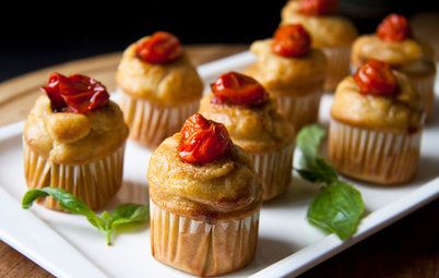 Aux fourneaux :  Des mini-muffins au parmesan et tomates confites