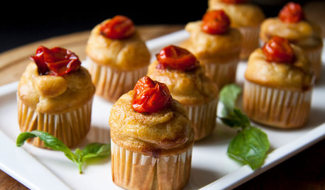 Aux fourneaux :  Des mini-muffins au parmesan et tomates confites