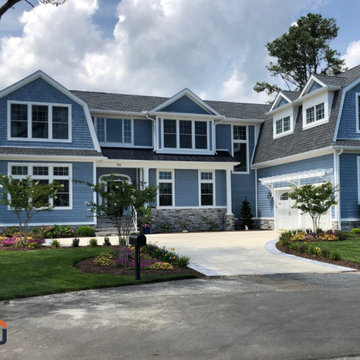Modern Colonial - Aleutian Blue NuCedar Shingle and ShipLap Siding