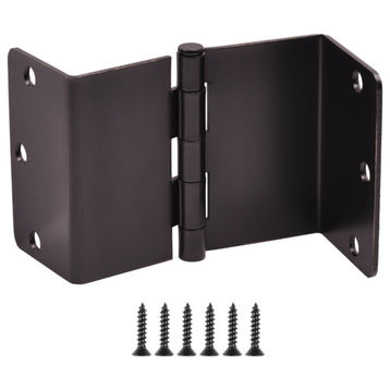 Offset Swing Clear Door Hinge, Oil Rubbbed Bronze 3-1/2" with 1/4" Radius