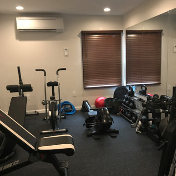 Home Gym in Extended Garage