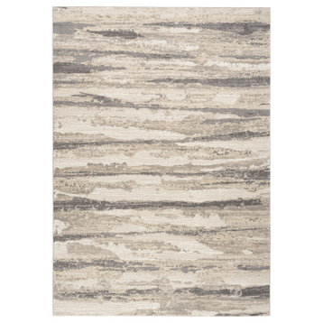 Nourison Sustainable Trends 6' x 9' Ivory Multicolor Modern Indoor Area Rug
