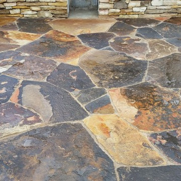 Irregular Mountain Fieldstone patio
