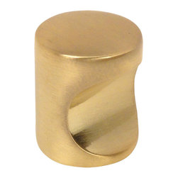 Cosmas - Cosmas 3312BB Brushed Brass Cabinet Knob, Set of 10 - Cabinet And Drawer Knobs