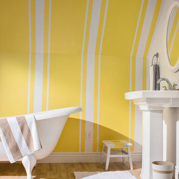FrogTape Yellow Bathroom