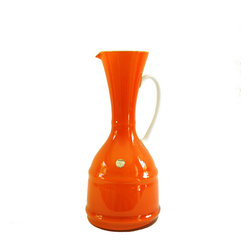 EMPOLI ORANGE TWO-TONE PITCHER - Vases