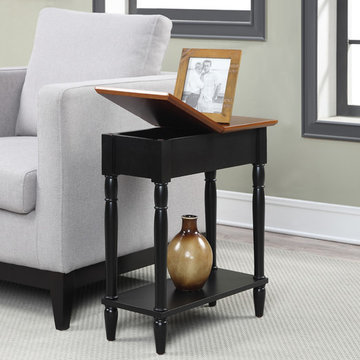 French Country Flip Top End Table