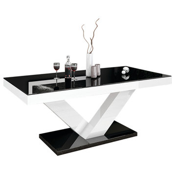 VICTORIA Coffee Table, Black/White
