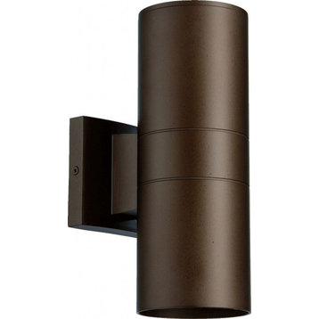 Quorum 720-2-86 Cylinder - Two Light Outdoor Wall Lantern