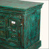 Emerald Green Drawbridge Reclaimed Wood Storage Cabinet