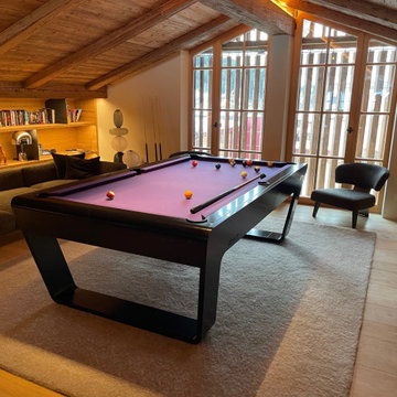 Modern custom-built billiard table