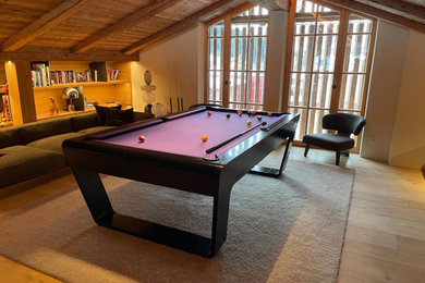 Modern custom-built billiard table