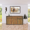Recycled Teak Wood Solo Buffet 3 Doors 3 Drawers