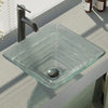 R5-5004 Glass Vessel Sink, R9-7001 Faucet, Antique Bronze