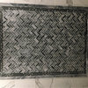 Bardiglio Gray Dark Grey Marble 1x3 Herringbone Mosaic Tile Polished, 1 sheet