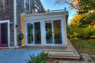 Inspiration for a country porch remodel in Boston