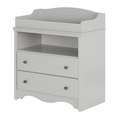 50 Most Por Changing Tables For 2019 Houzz South S Angel Changing Table With Drawers Soft Gray