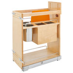 Rev-A-Shelf - Wood Base Cabinet Knife Block Pull Out Organizer With Soft Close, 11.75" - If you're tired of cluttered, unorganized and hard to access cabinets, then look no further than Rev-A-Shelf's pullout shelving system. This innovative series of pull-out organizers are available in a variety of sizes (depth, height and width) and are available in a variety of style to accommodate any type of kitchen.  From baking sheets, spices, cutting boards, utensils and even knife organization.  No kitchen is complete without one of these organizers and it will change how you use your kitchen.  All units require a full-height cabinet (where no drawer is above) and cabinet door must attach to gain the full features of the unit.