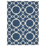 Nourison - Waverly Sun n' Shade Connected Indoor/Outdoor Area Rug, Navy, 10' X 13' - Sun n' Shade Collection by Waverly offers a fresh perspective on indoor/outdoor rugs. The exciting color palettes and myriad of designs combine Waverly's keen sense of today's style in a timeless fashion. These versatile rugs are beautiful to look at, soft to walk on, easy to clean and can withstand almost all outdoor conditions. Indoor or Outdoor Uses. Easy Clean: Just Rinse with a Hose. 100% Polyester. Machine Printed.