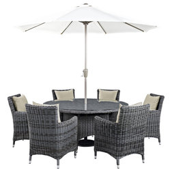 Tropical Outdoor Dining Sets by Kolibri Decor