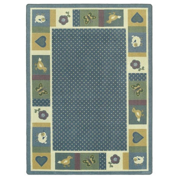 Joy Carpets Kid Essentials, Infants And Toddlers Seeing Spots Rug, 5'4"X7'8"
