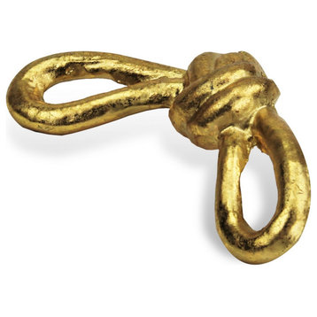 Rustic Gold Cast Iron Knot Decor
