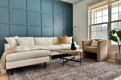 Inspiration for a transitional living room remodel in Other