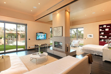 Inspiration for a large contemporary bedroom remodel in Philadelphia