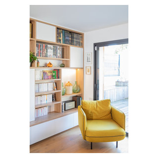 Orvault - Bibliothèque & meuble TV sur-mesure - Contemporary - Living ...