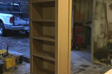 Custom built bookshelf.