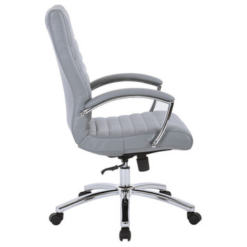 Executive Mid-Back Chair, Gray