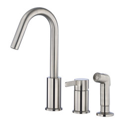 Danze Amalfi&trade; Single Handle Kitchen Faucet with Spray - Kitchen Faucets