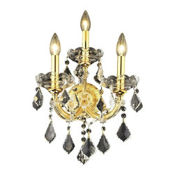 Elegant Lighting - Elegant Lighting Maria Theresa 2800W3B/SS Wall Sconce - Ceiling Lighting