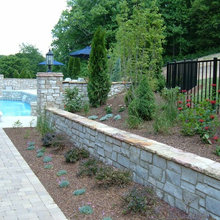 retaining walls in back