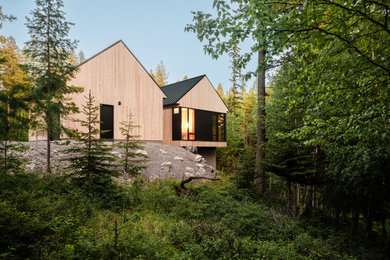 Inspiration for a modern exterior home remodel in Other