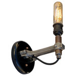 Railroadware - Gearhead Sconce Light, Edison Tube Bulb - Automotive decor made from motor parts. The perfect kitchen, man cave, restaurant or garage addition. This heavy duty piece by Railroadware adds an industrial rustic look with motor city roots. (wall mounted facing up or down)