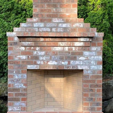 Brick walls-pillars-fireplaces-Mailbox