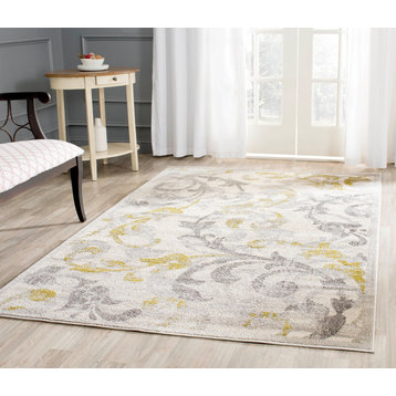 Safavieh Amherst Collection AMT428 Rug, Ivory/Light Grey, 9'x12'